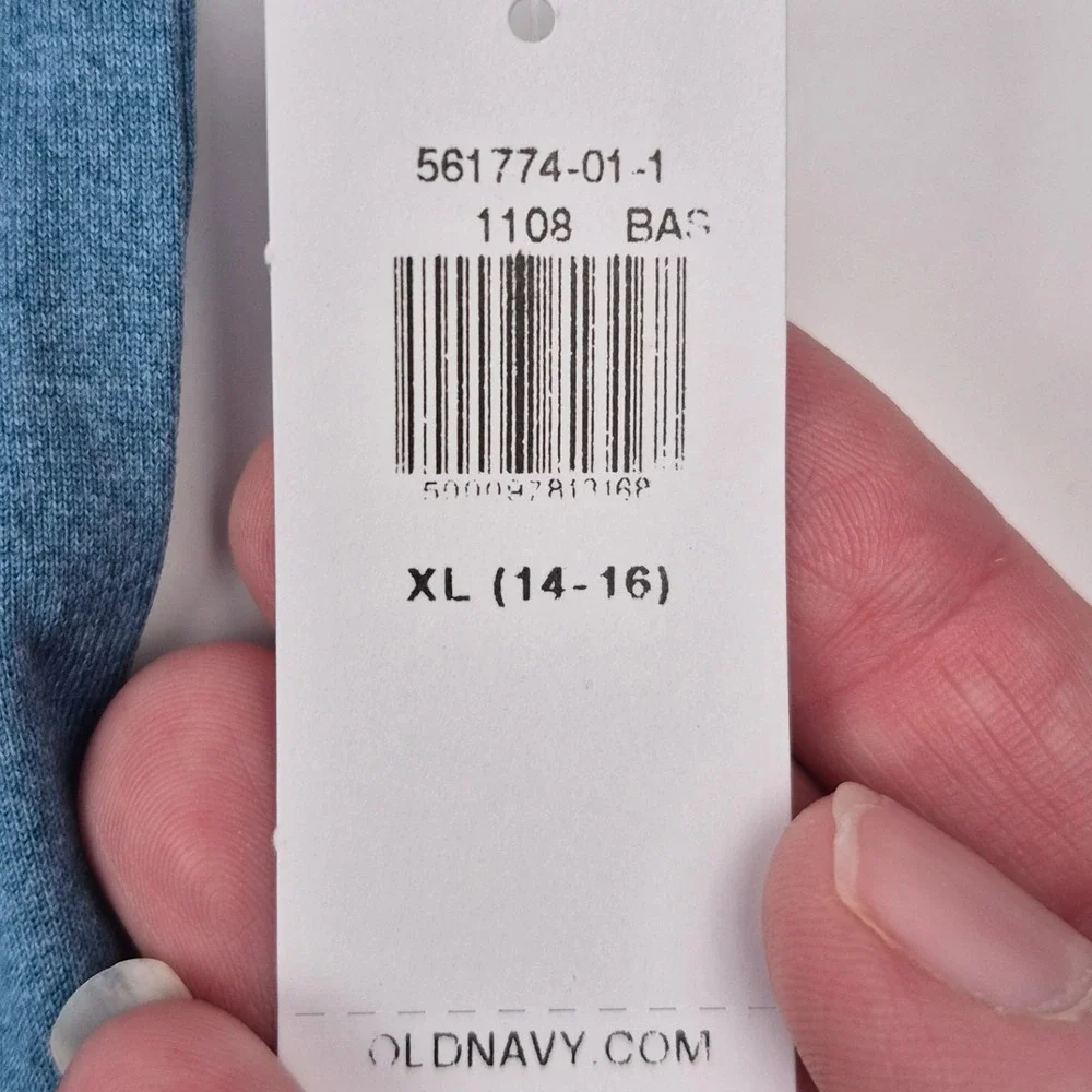 Old Navy Active Polo Shirt Go-Dry Cool Athletic Blue Boys XL (14-16) Uniform NWT